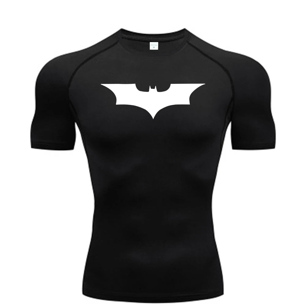 Men’s Bat Print Compression T-Shirt