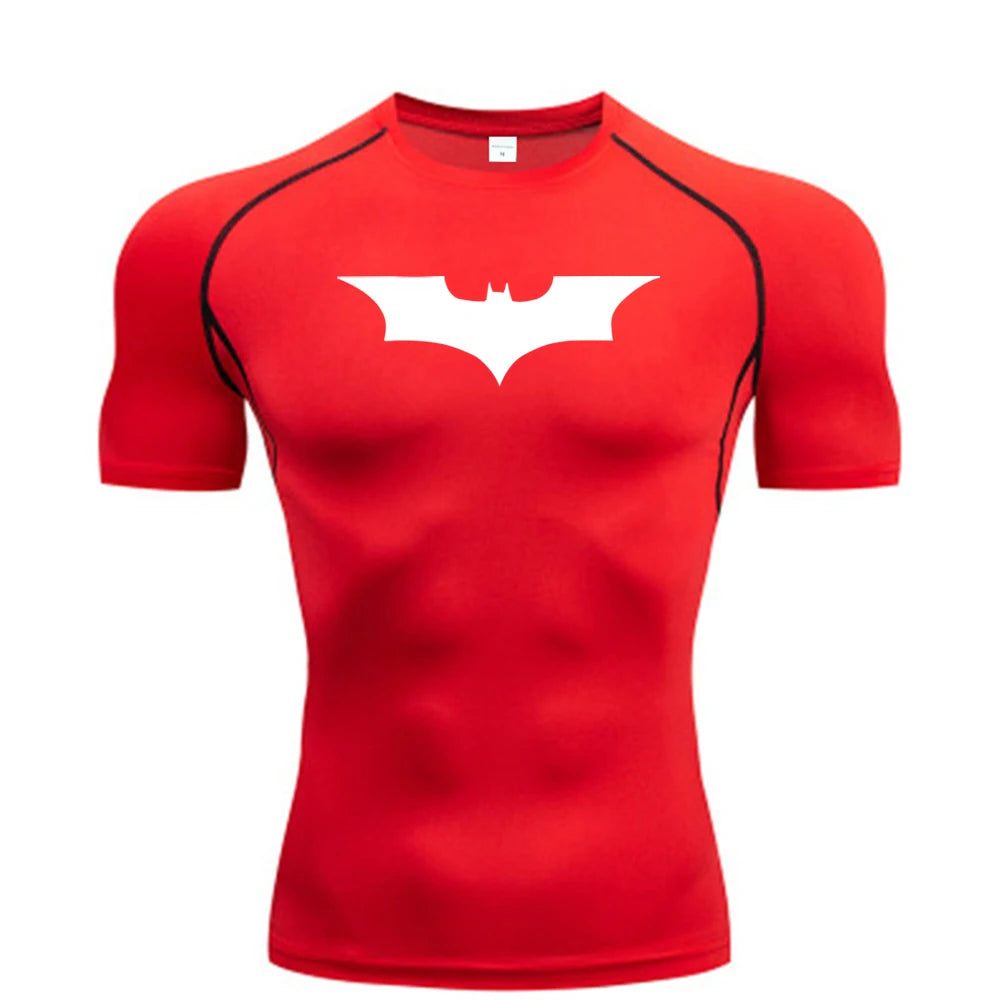 Men’s Bat Print Compression T-Shirt
