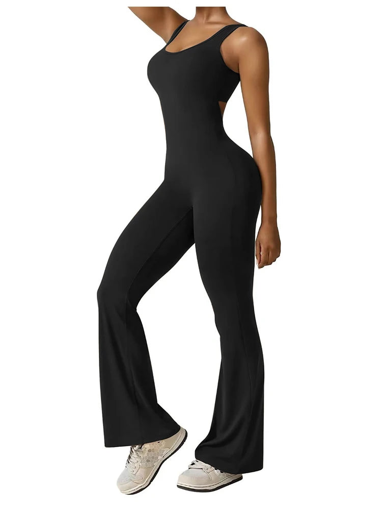 Women’s Backless Sports Jumpsuit