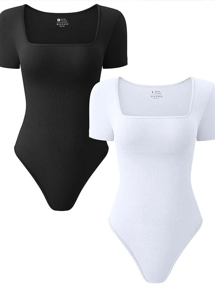 ShapeForm Square-Neck Bodysuit