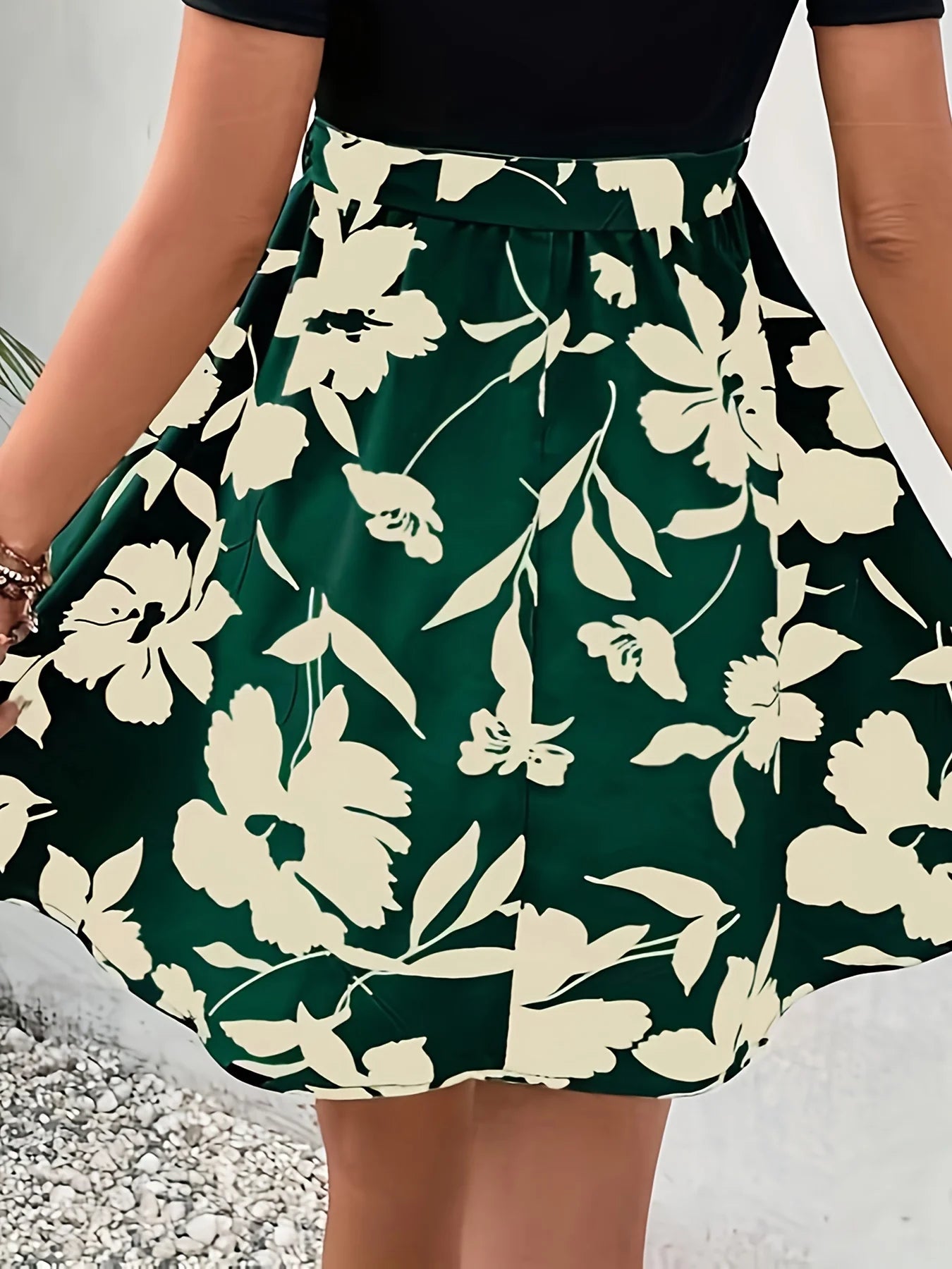 Women’s Printed Belt Skirt
