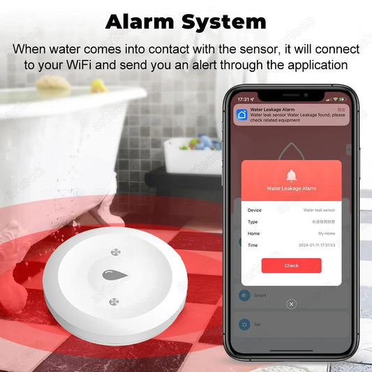 SmartGuard Zigbee Water Leak Sensor