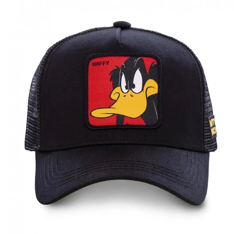 High-Quality Anime Cartoon Baseball Cap – Unisex Patch Design, Men’s Trucker Hat