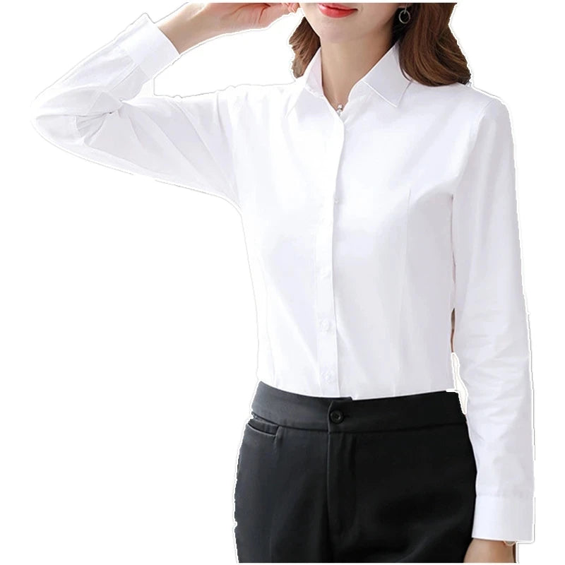 Elegant Long-Sleeve Button Blouse