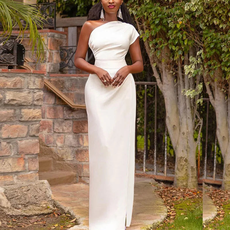 Women’s Off-Shoulder Slit Bodycon Dress