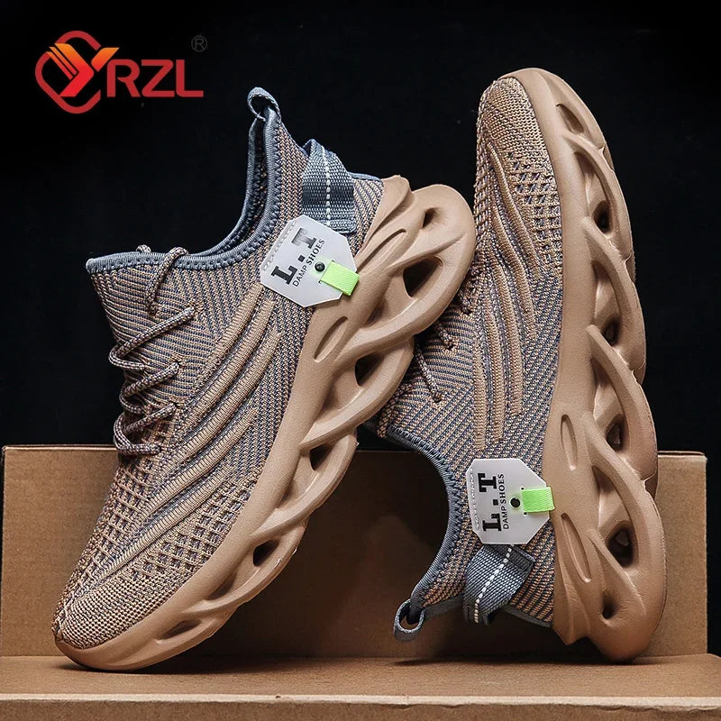 YRZL Men’s Breathable Running Sneakers