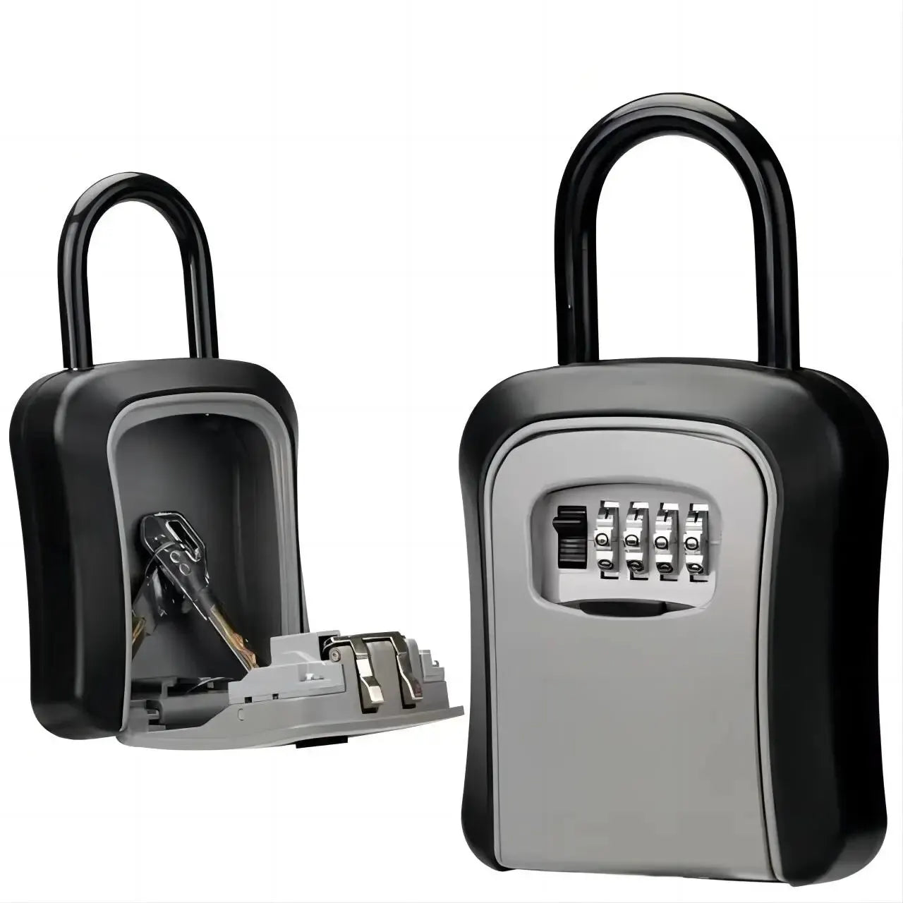 Wall Mounted Key Safe – 4-Digit Password Lock Box for Secure Storage of Up to 5 Keys
