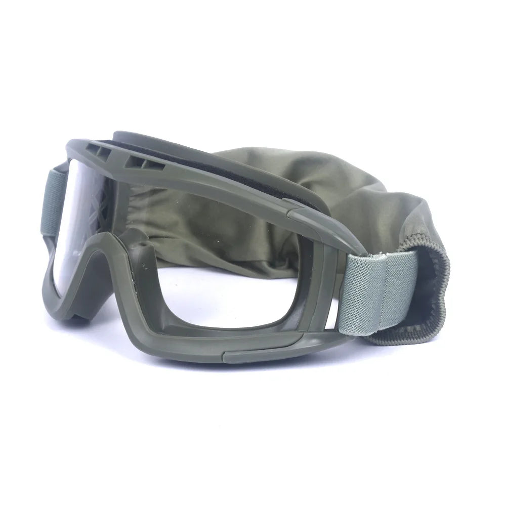 Military Tactical Goggles with Multiple Lenses - Adjustable Outdoor Eyewear