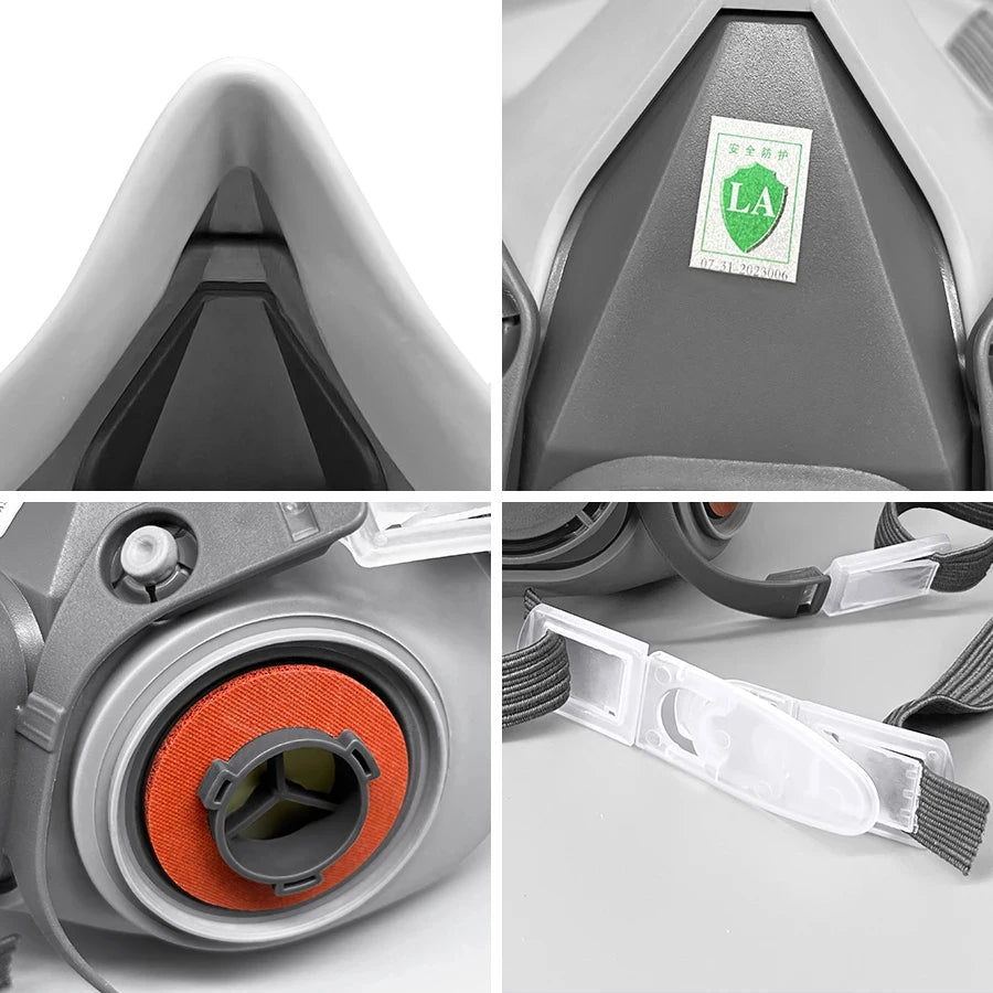 Face Gas Mask with 5N11 Particle Filters 6200