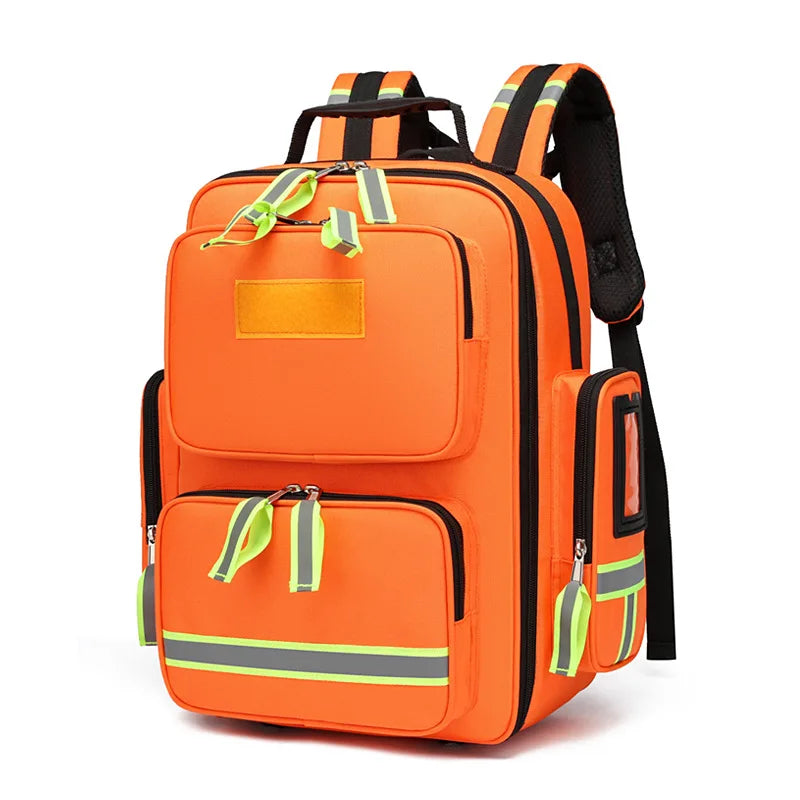 Large Capacity Emergency Rescue First Aid Kit Backpack - Organized Medical Survival Gear for Outdoor Camping & Hiking