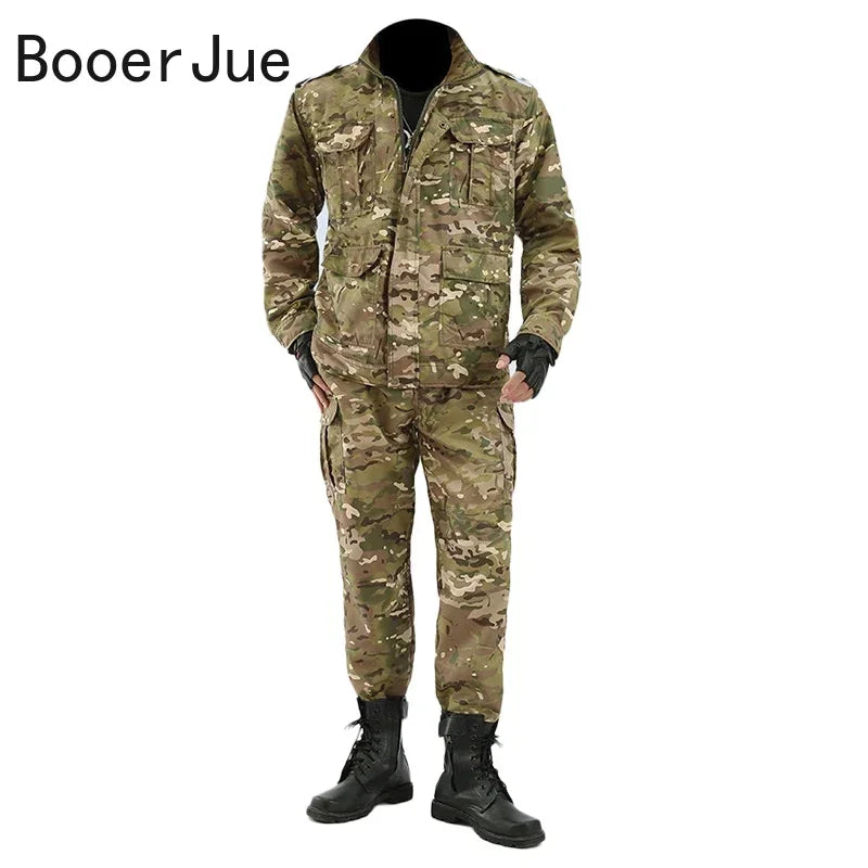 Black Python Work Overalls — Durable Men’s Outdoor Tracksuit & Safety Uniform