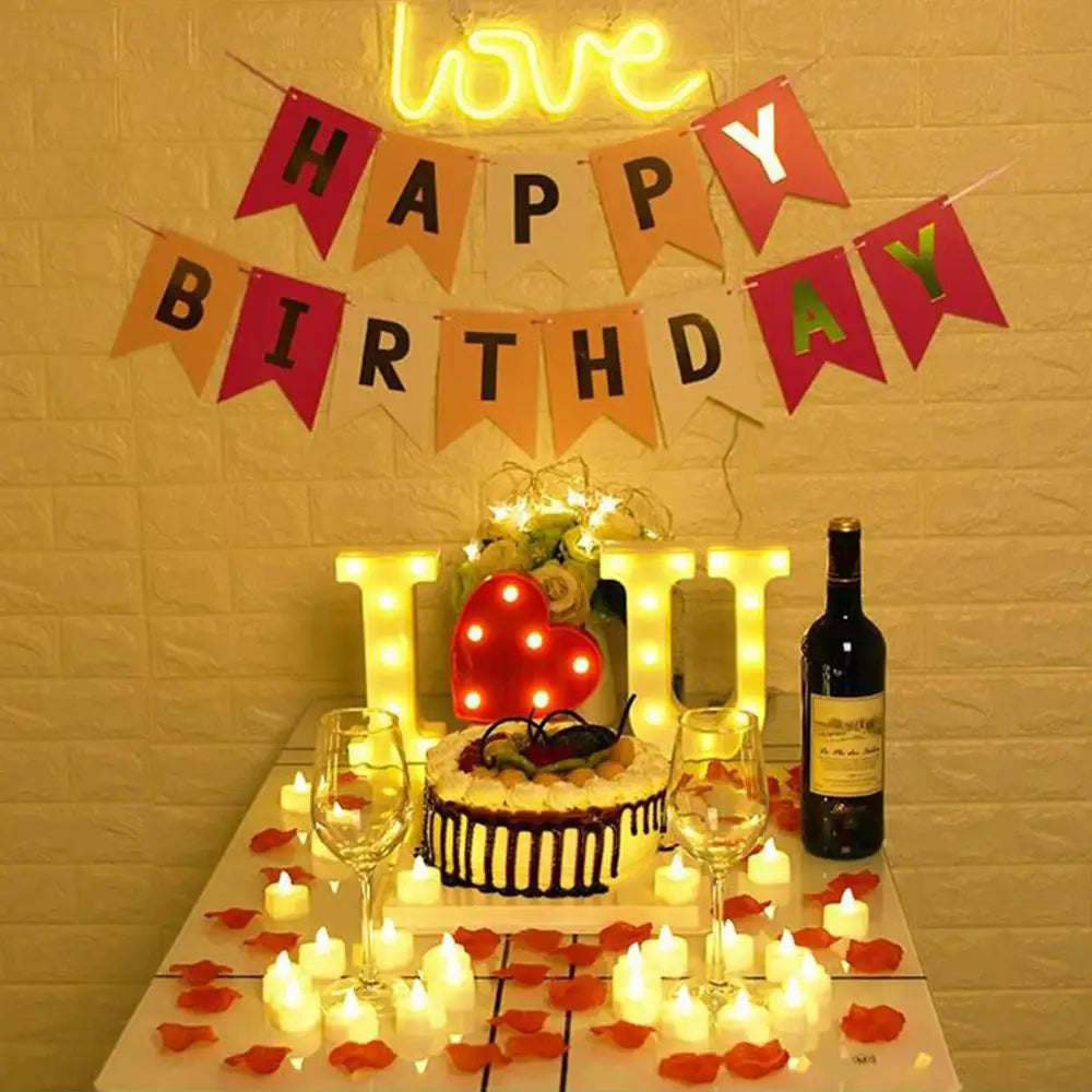 Heart-Shaped Flameless LED Tealight Candles – Battery-Powered Lights for Home, Wedding & Christmas Decor 24pcs