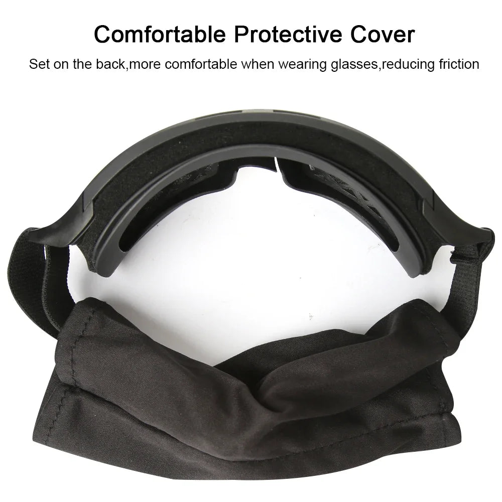 Military Tactical Goggles with Multiple Lenses - Adjustable Outdoor Eyewear