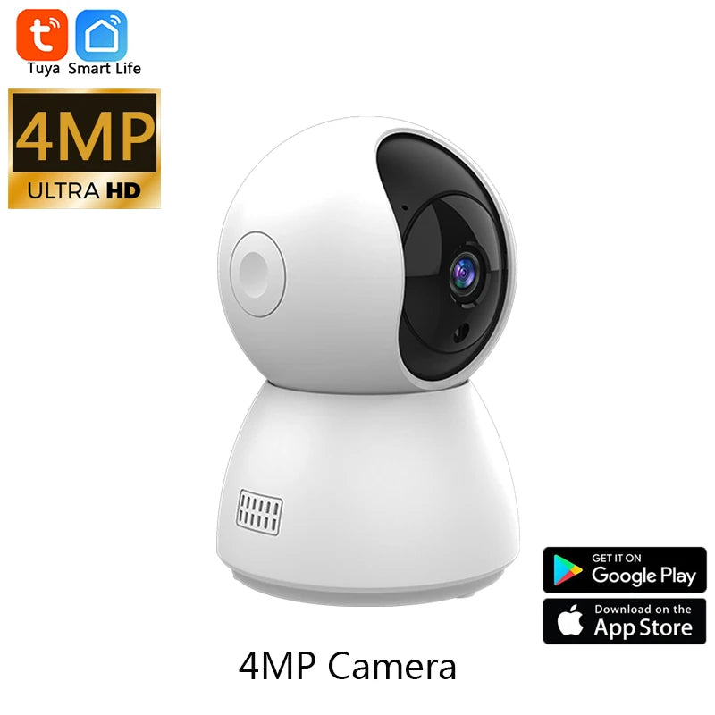 Smart Home 4MP Mini WiFi Camera with Auto Tracking