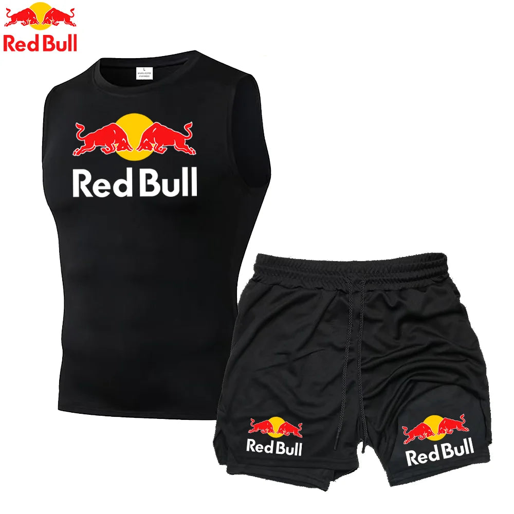 RedBull 2-in-1 Men’s Quick-Dry Gym Set — Shorts & Tank Top