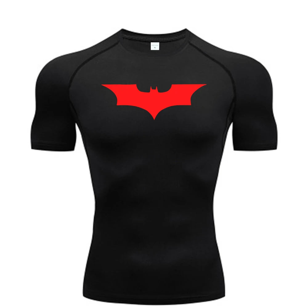 Men’s Bat Print Compression T-Shirt