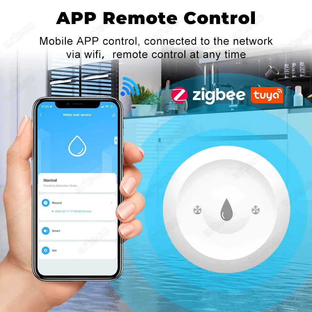 SmartGuard Zigbee Water Leak Sensor