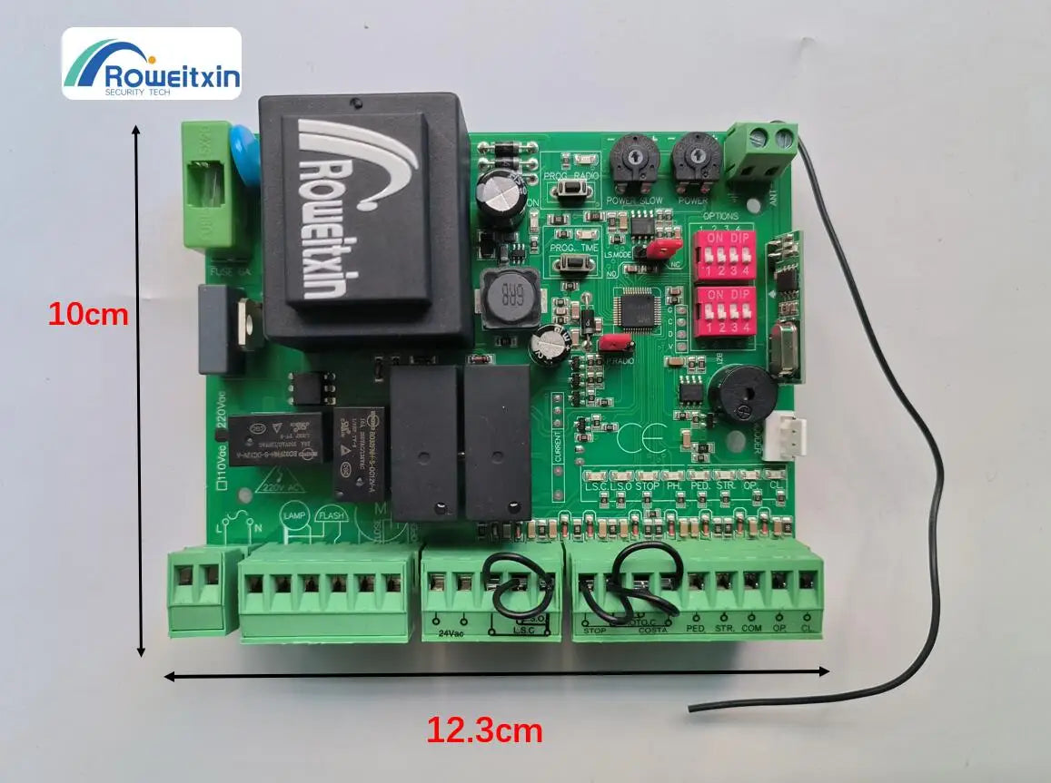 Universal Gate Motor Controller – 220V AC Circuit Board for Sliding Gate Opener (433.92MHz)