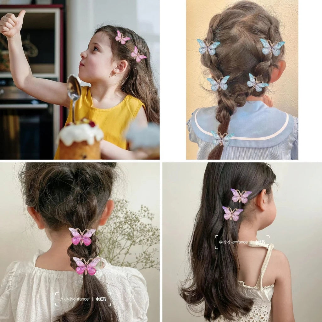 Cute Stereoscopic Kids Hair Clips Princess 9PCS