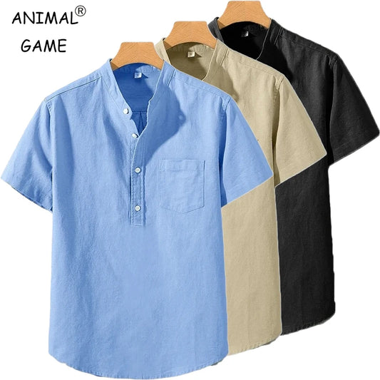 Men’s Summer Cotton Polo T-Shirt