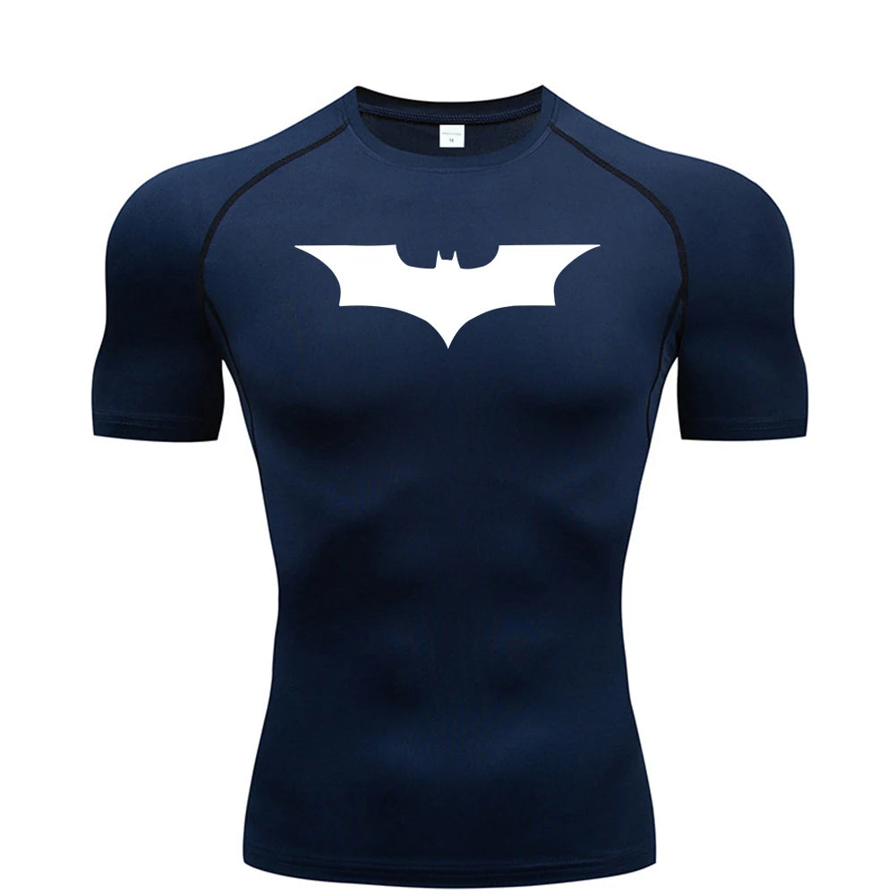 Men’s Bat Print Compression T-Shirt