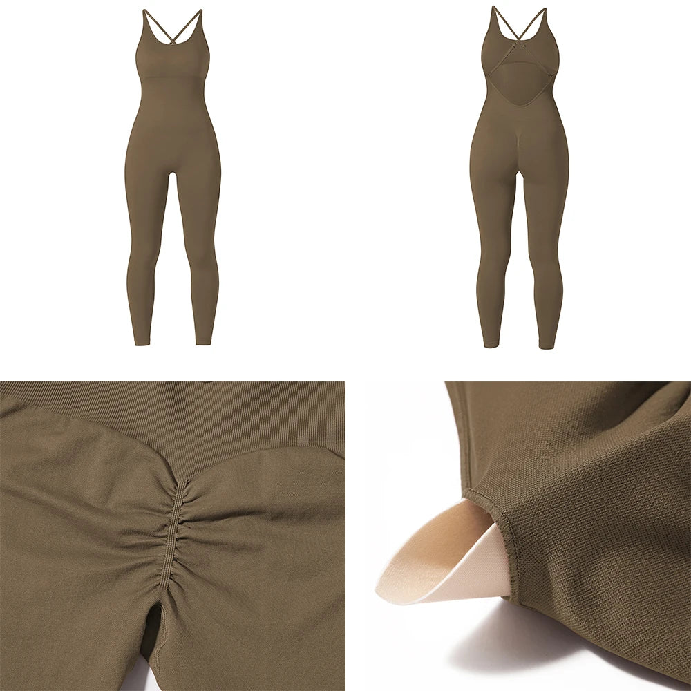 Sexy Backless Sleeveless Jumpsuit – Women's Summer Bodycon Romper for Casual & Streetwear Fashion