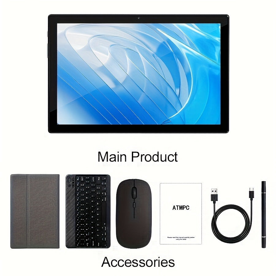 NovaTab 10 Pro Enhanced Edition — 10.1" Android 14 Performance Tablet with 12GB RAM, 128GB Storage & 5G Wi-Fi 6