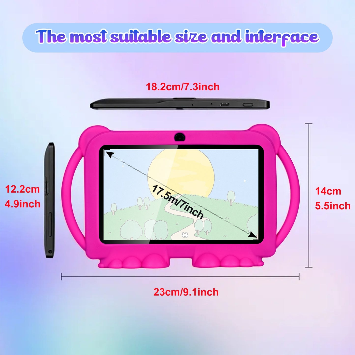 7” Android 14 Tablet – 32GB, Dual Camera