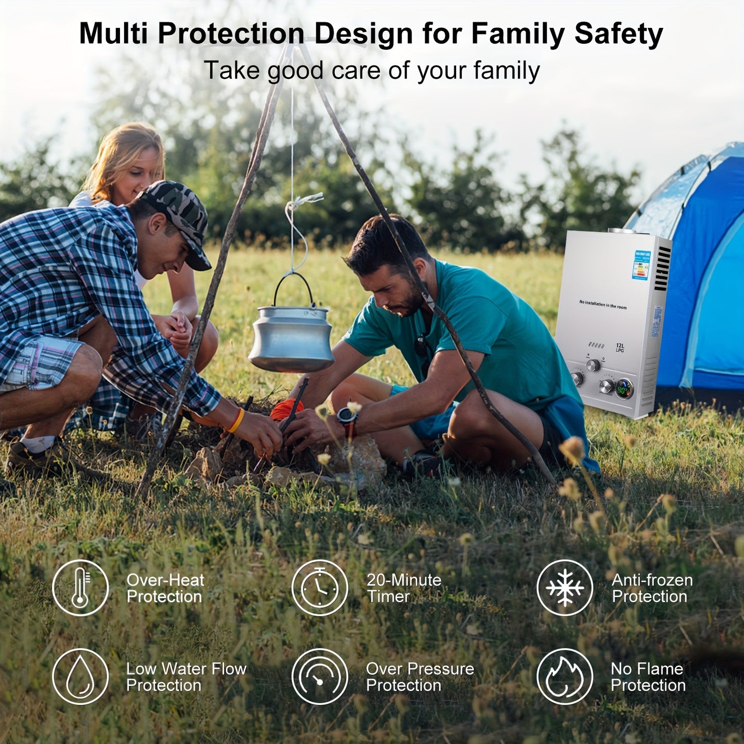 8L LPG Instant Water Heater – 16KW