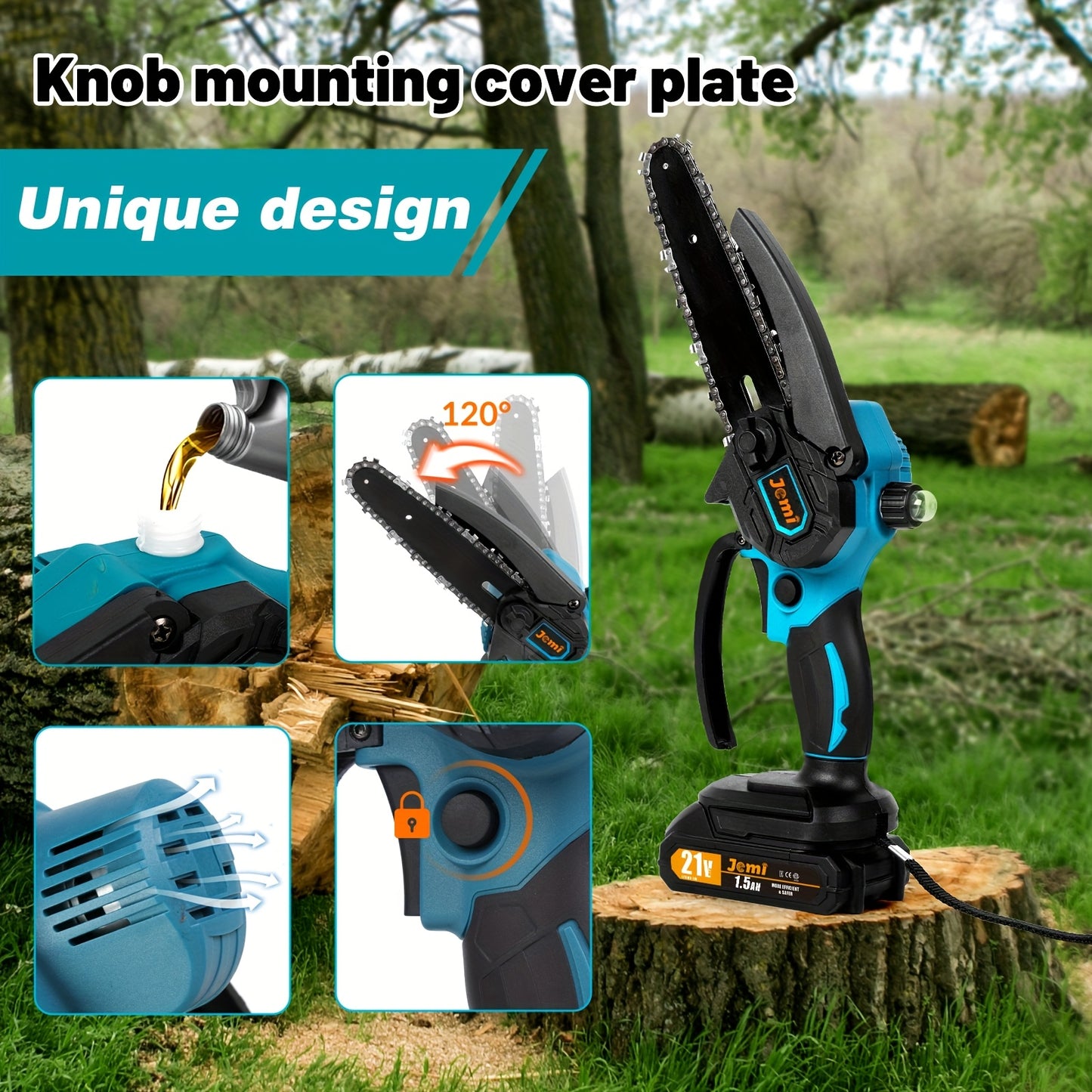 Jemi 6” Mini Cordless Chainsaw