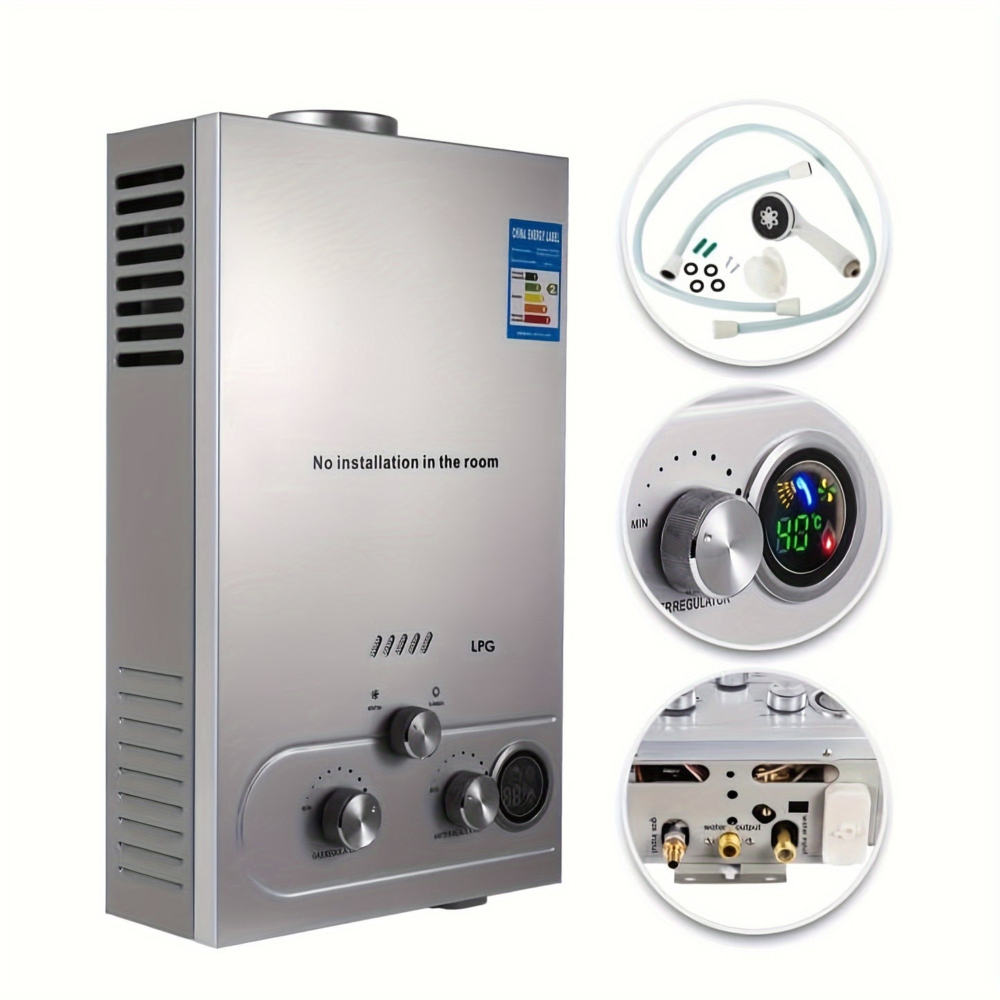 8L LPG Instant Water Heater – 16KW