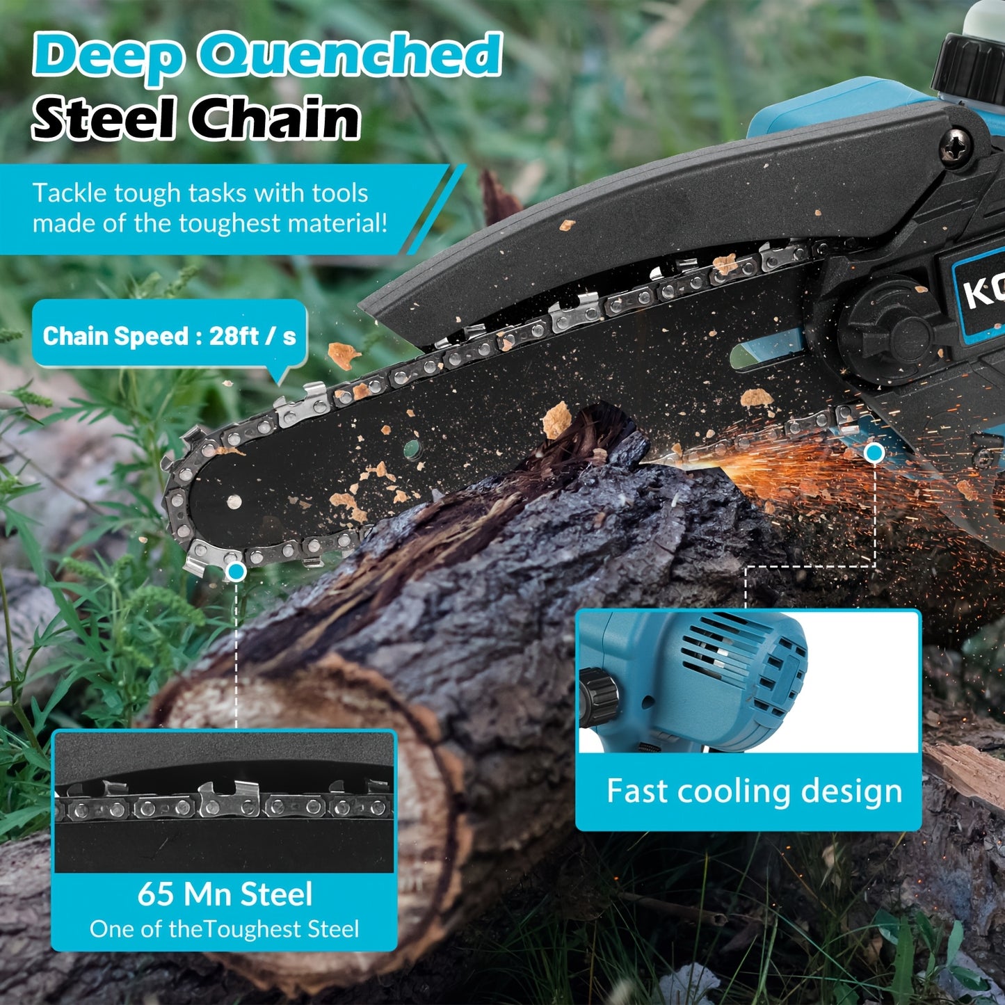 Jemi 6” Mini Cordless Chainsaw